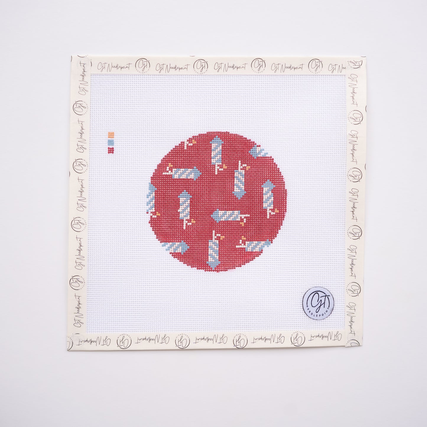 Fire Cracker Round Canvas
