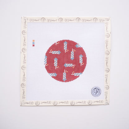 Fire Cracker Round Canvas