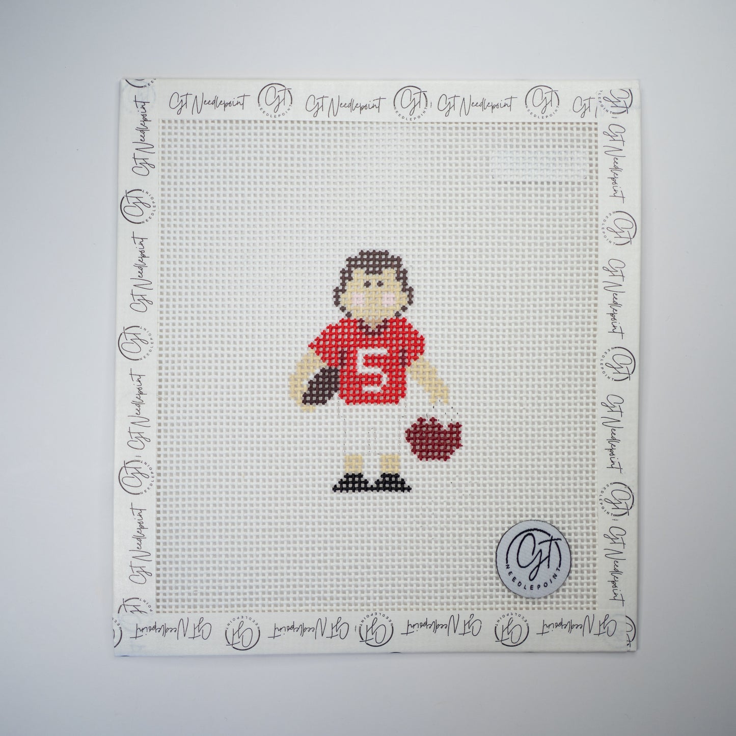 My Baby Plays Football Canvas